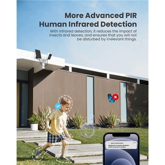 Security Cameras Wireless Outdoor with Solar Panel Cameras for Home Security - Picture 4 of 6